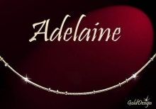 Adelaine - náramek zlacený